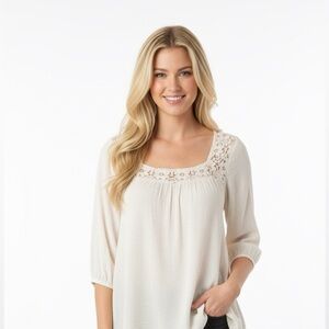Persaya large boho lacy summer blouse